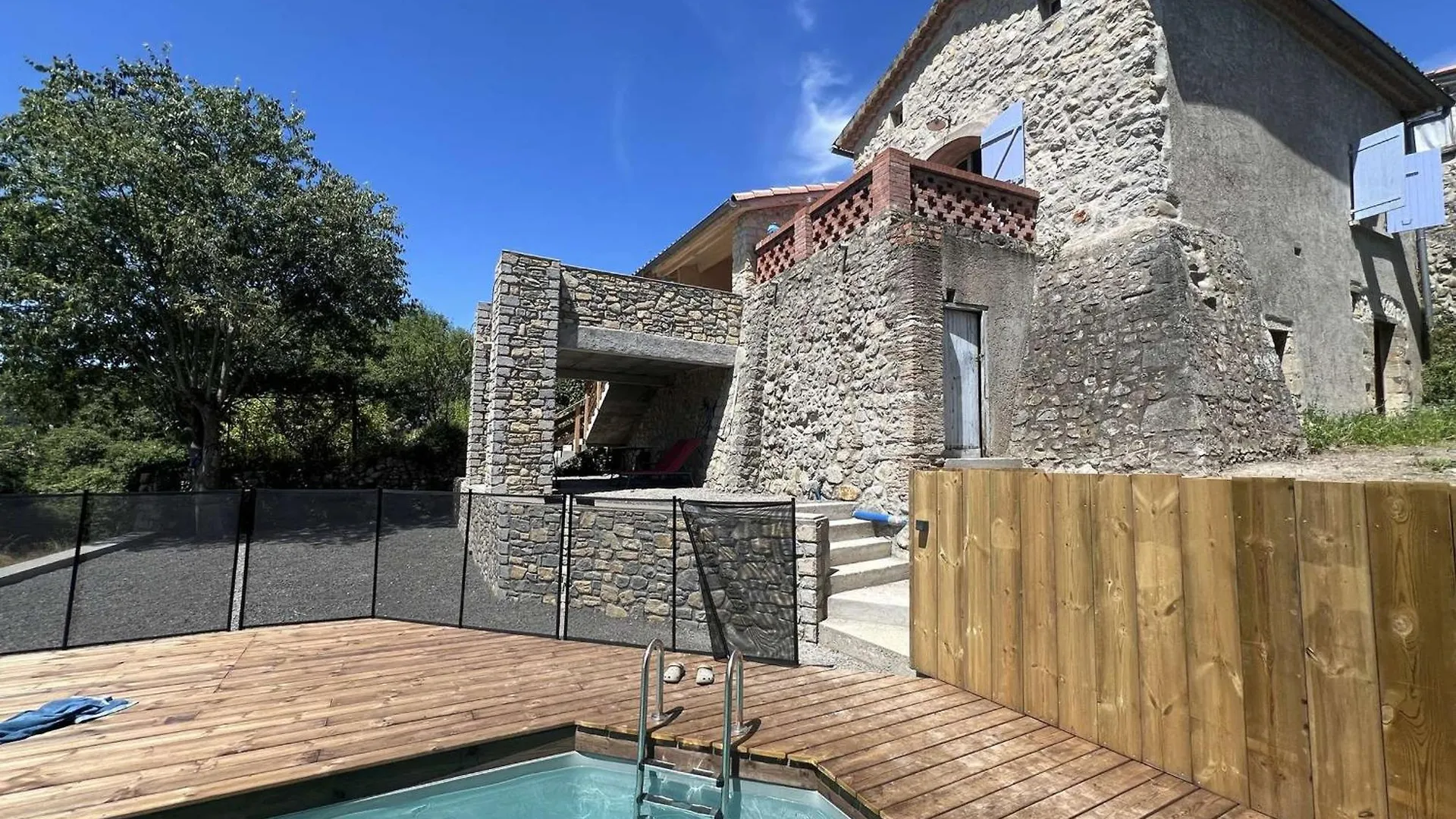 Maison En Pierre Avec Piscine Privative Pour 8 Pers. A Vallon-Pont-D'Arc - Fr-1-382-206
